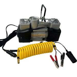 Bơm Lốp Ô Tô UCAR U-3S 2 Xi Lanh 12V, Đồng Hồ Kỹ Thuật Số, Công Suất Lớn, Tự Động Ngắt