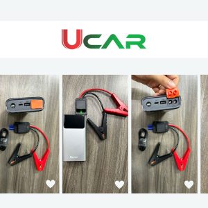 Kích Bình Ô Tô UCAR 10000mAh, Sạc Dự Phòng Điện Thoại, Tự Động Ngắt, Đèn LED, Cứu Hộ Xe Hơi