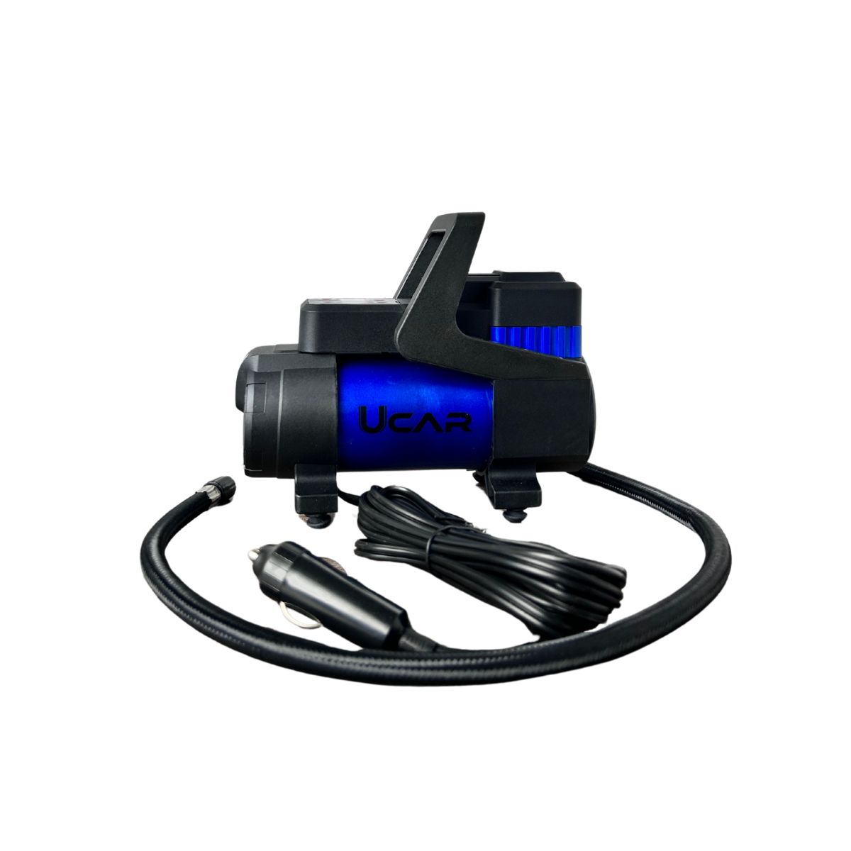 Bơm lốp ô tô UCAR U-2S kỹ thuật số, công suất 168W, tự động ngắt khi đạt áp suất, tích hợp đèn LED, dễ sử dụng, phù hợp cho ô tô, xe máy, xe đạp.