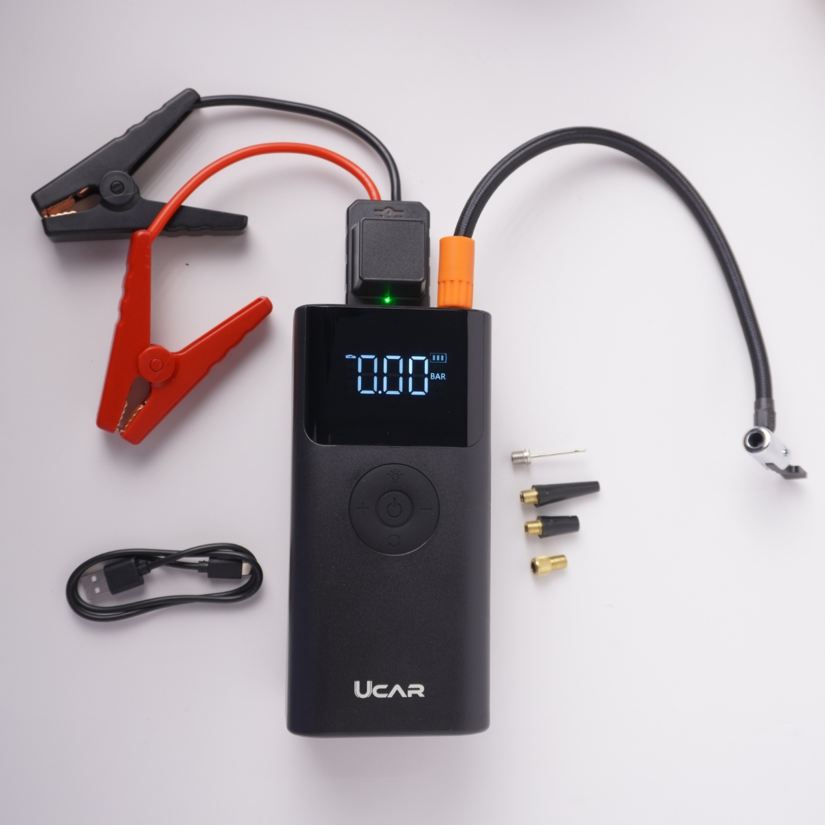 Kích Bình Ô Tô Kiêm Bơm Lốp 4 Trong 1 UCAR 10000mAh: Giải Pháp Đa Năng Cho Mọi Tình Huống Khẩn Cấp